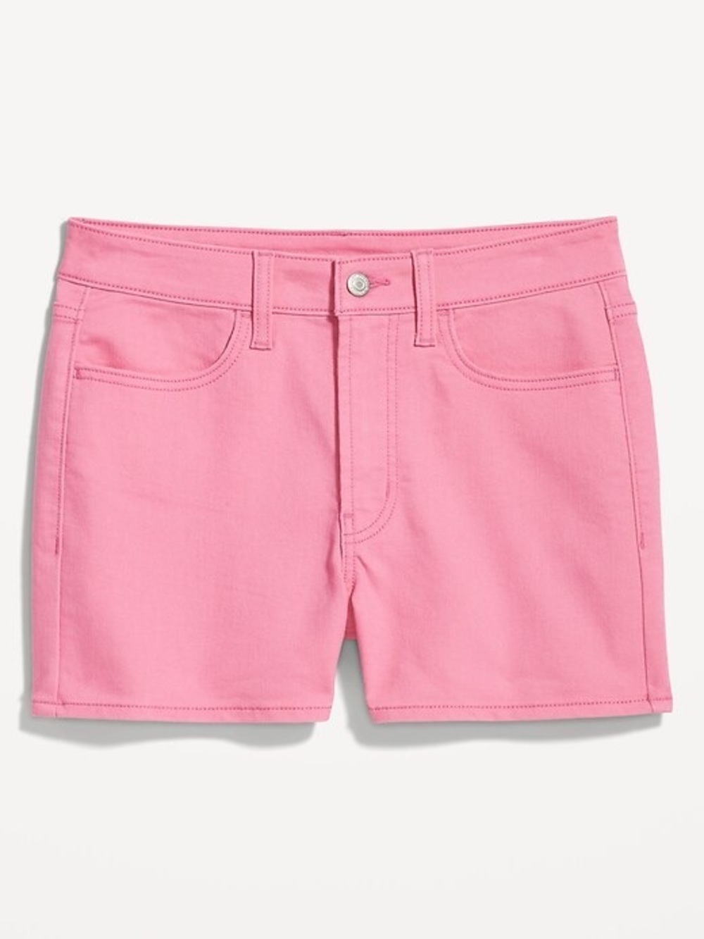 🆕 Old Navy High-Waisted Wow Pink Denim Jean Shorts - 3-inch inseam - 4